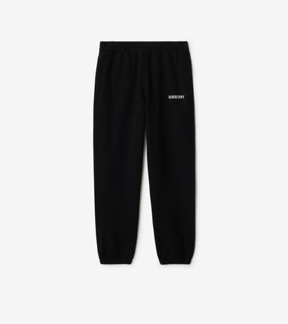 Logo Cotton Jogging Pants in Black
