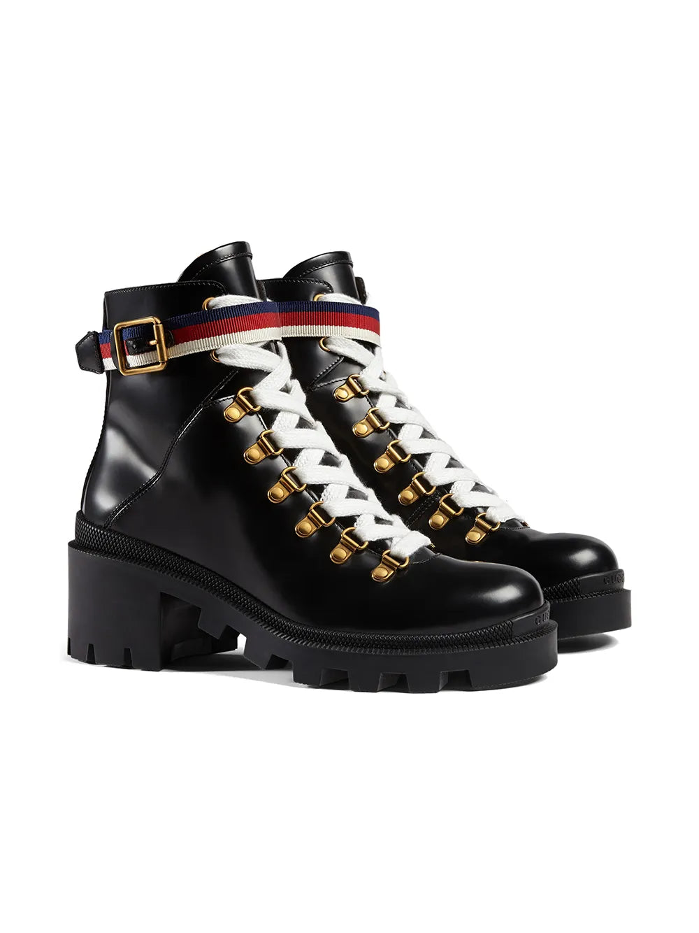 Leather ankle boot with Sylvie Web