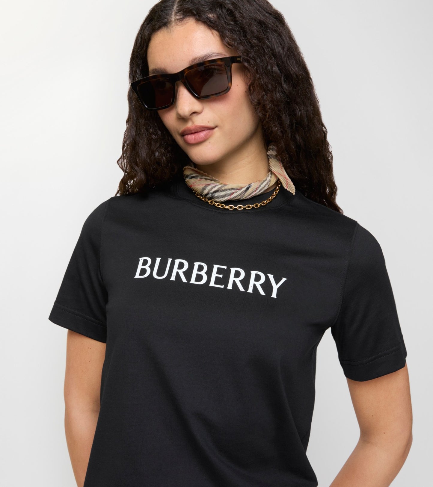 Logo Cotton T-shirt in Black