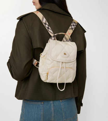 Mini Horseshoe Backpack in Soap beige