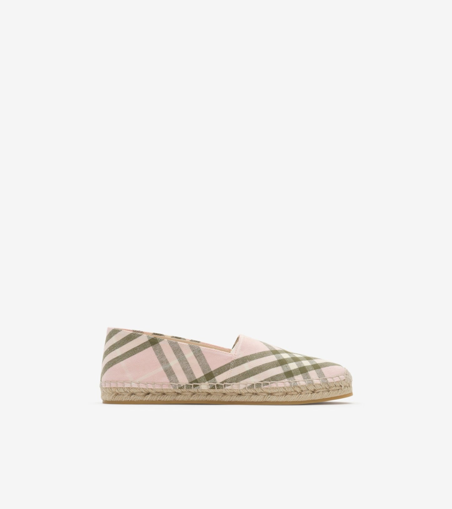 Check Mews Espadrilles in Aubergine purple