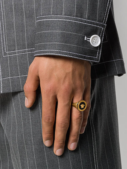 Versace Medusa Enamel Ring