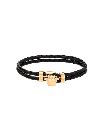 Versace La Medusa Leather Bracelet
