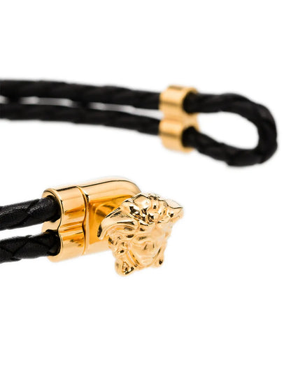 Versace La Medusa Leather Bracelet