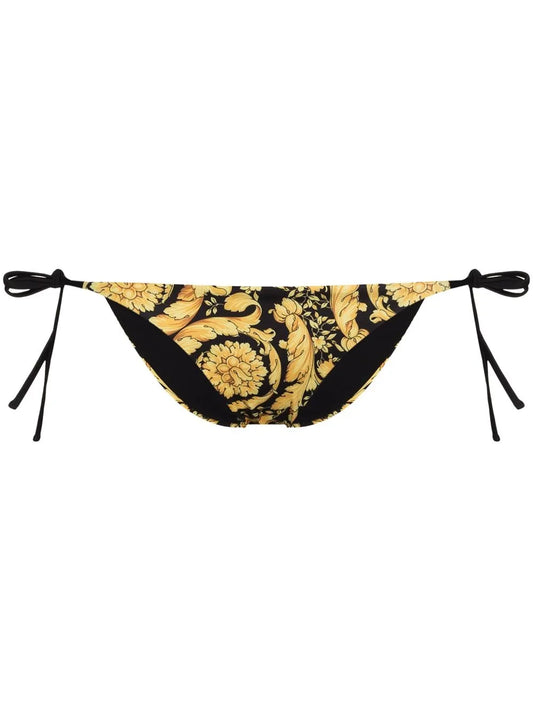 Versace Barocco-print Bikini Bottoms