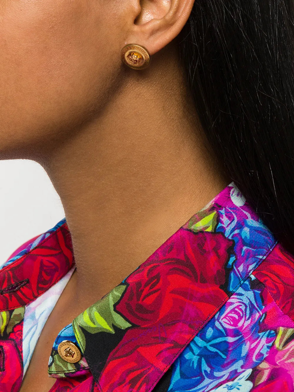 Versace Tribute Medusa Stud Earrings