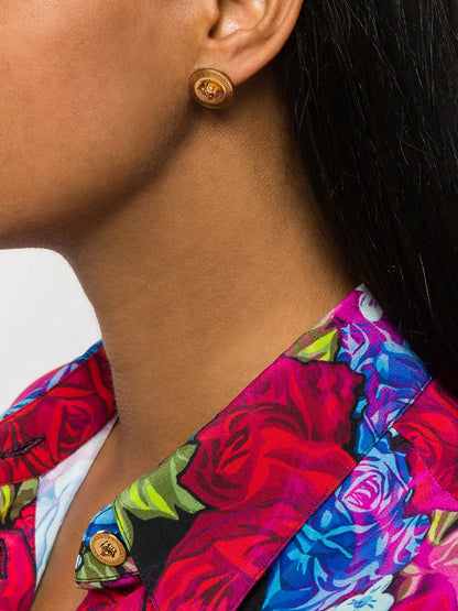 Versace Tribute Medusa Stud Earrings
