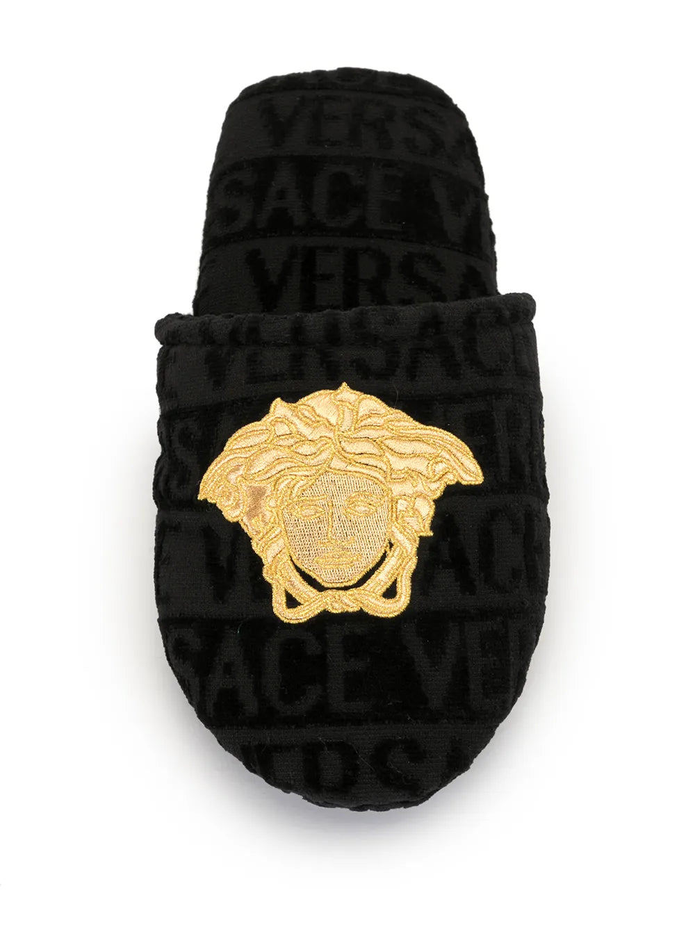 Versace Medusa Terricloth Slippers