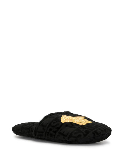 Versace Medusa Terricloth Slippers