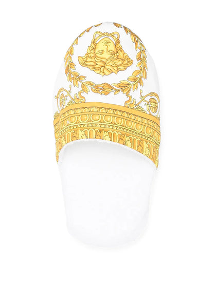 Versace baroque-print Slides