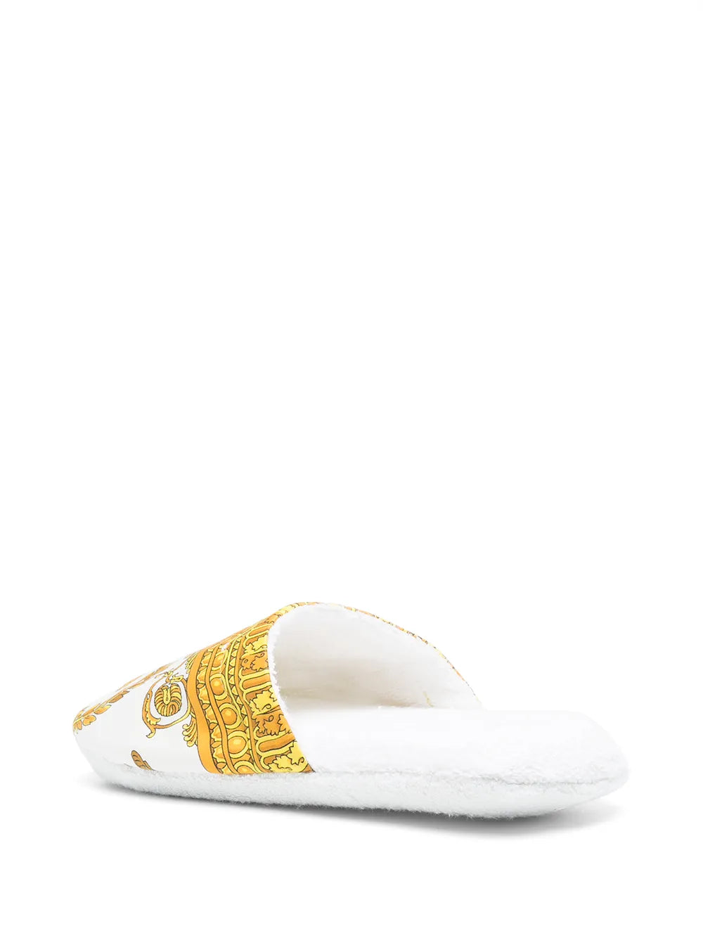 Versace baroque-print Slides