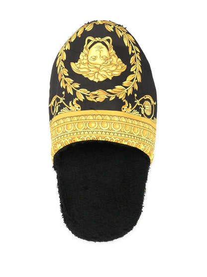Versace Baroque-print Slides