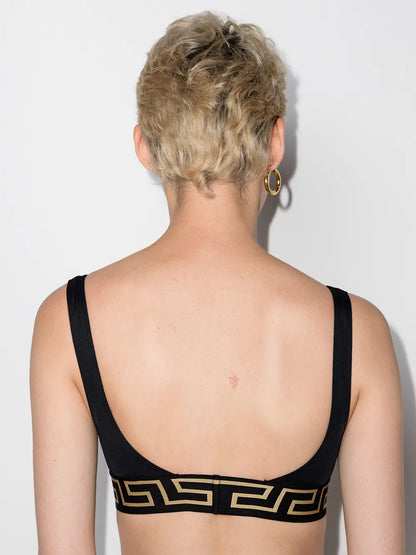 Versace Greca Border Bikini Top