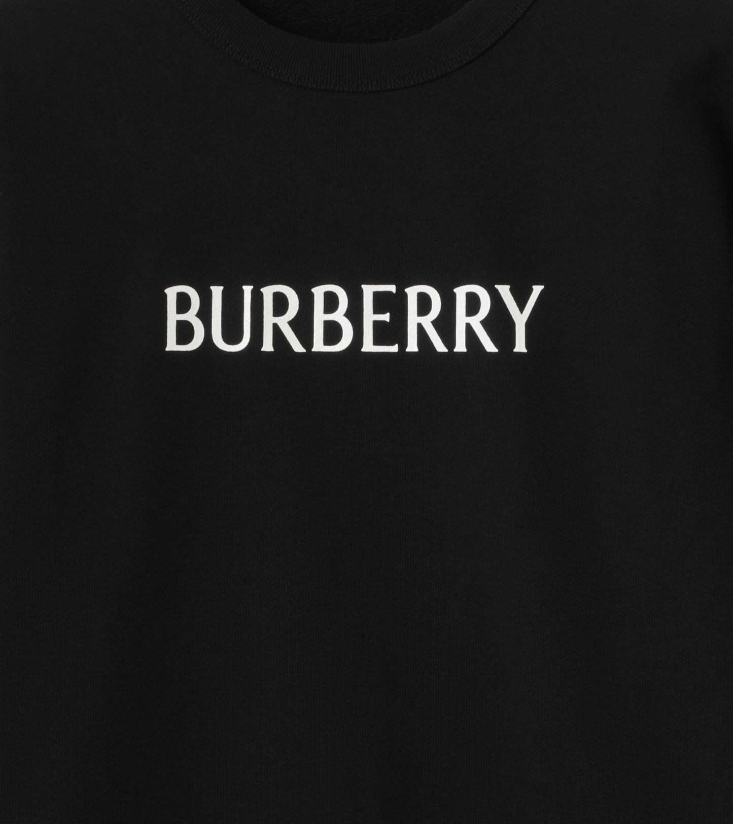 Logo Cotton Sweatshirt in Black