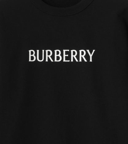 Logo Cotton Sweatshirt in Black
