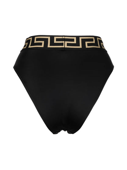 Versace Greca Border high-waisted Bikini Bottoms