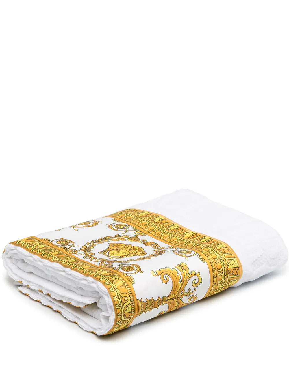 Versace logo-edged Towel