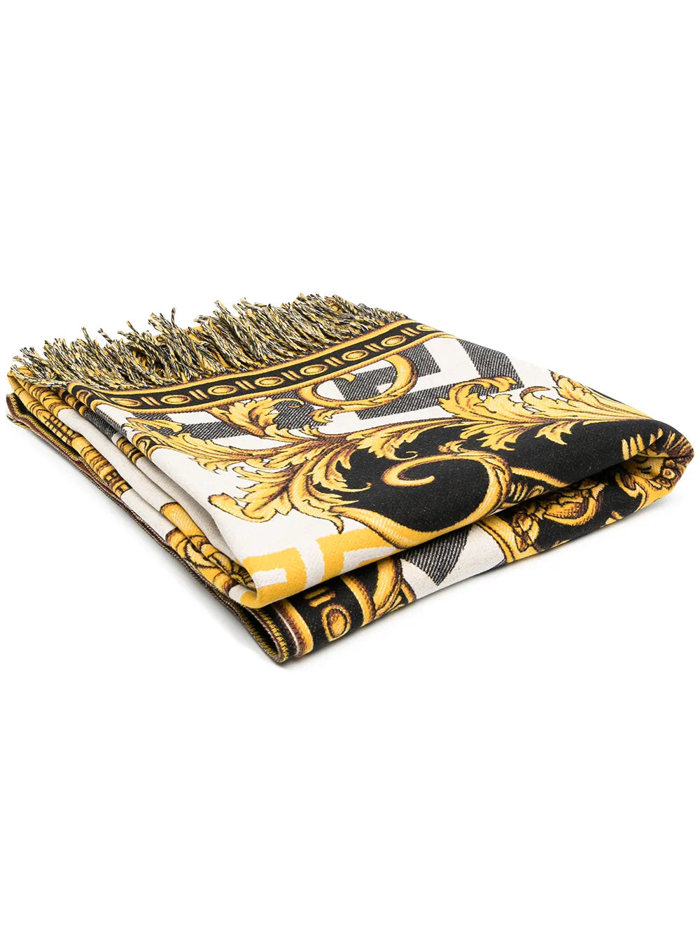 Versace Baroque Pattern Throw Blanket