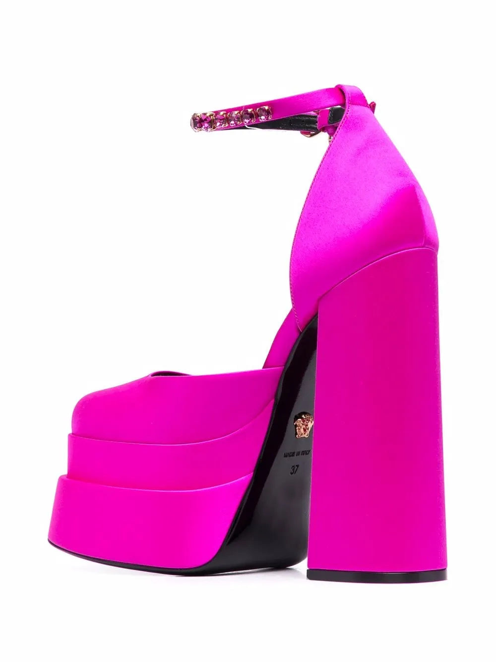 Versace Medusa Head Charm Platform Sandals