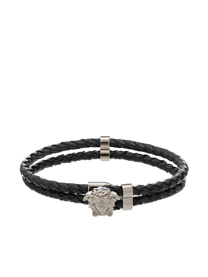 Versace La Medusa Leather Bracelet