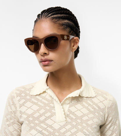 EKD Round Sunglasses in Ginger