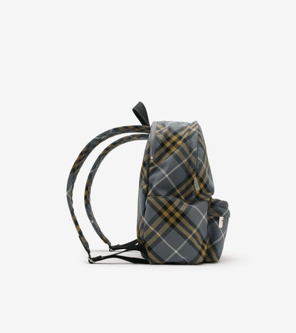 Small Check Backpack in Wave blue