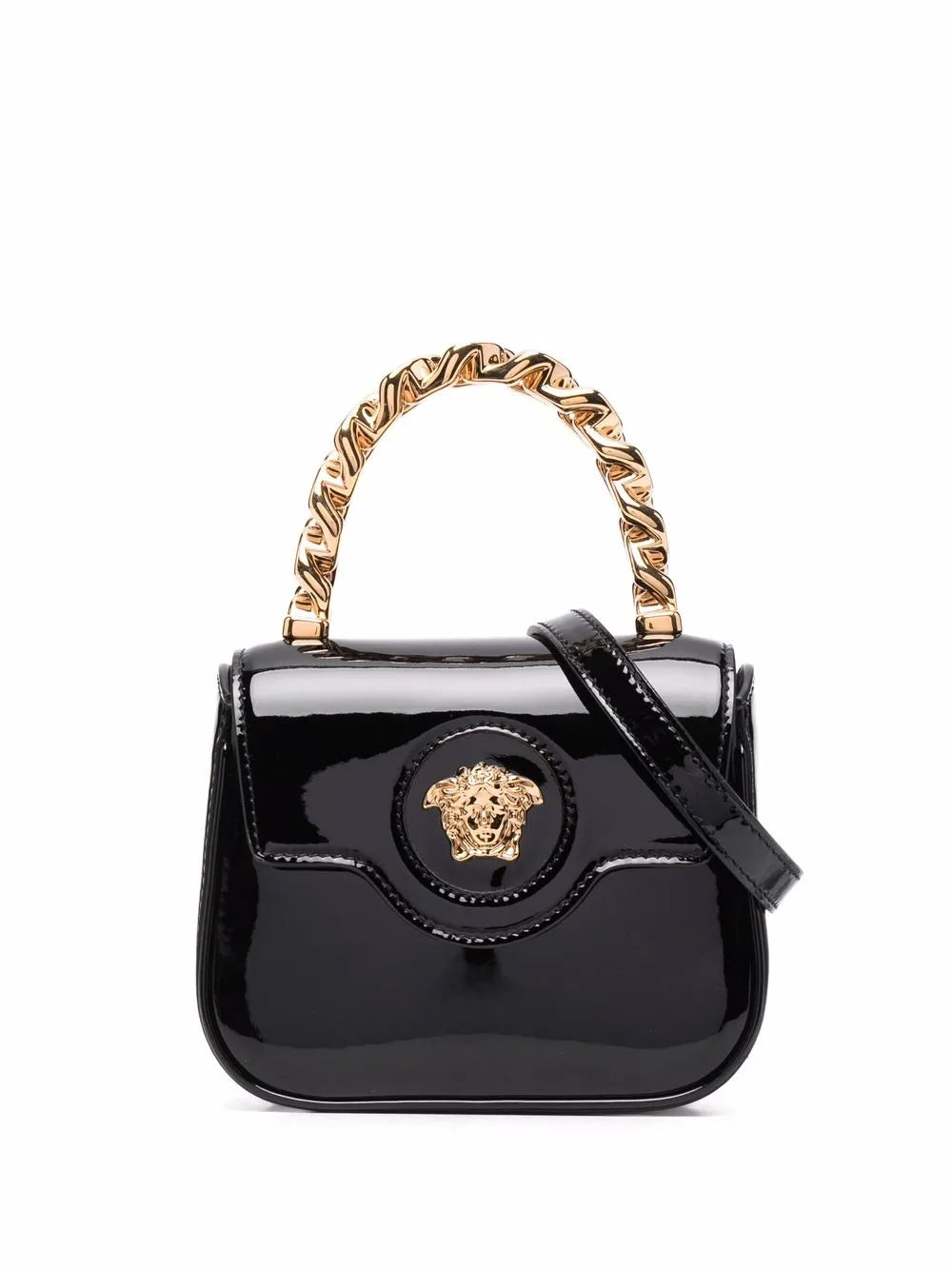 Versace La Medusa Patent Mini Bag