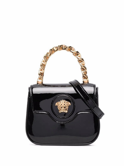 Versace La Medusa Patent Mini Bag