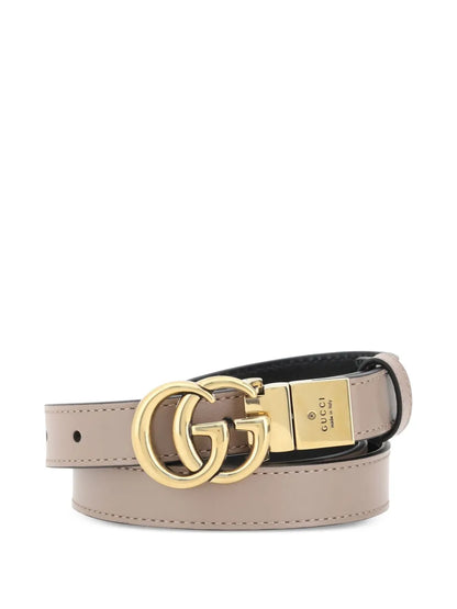 reversible logo-plaque belt