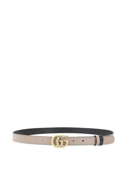 reversible logo-plaque belt