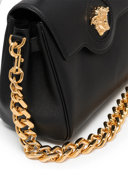 Versace La Medusa Leather Hand Bag