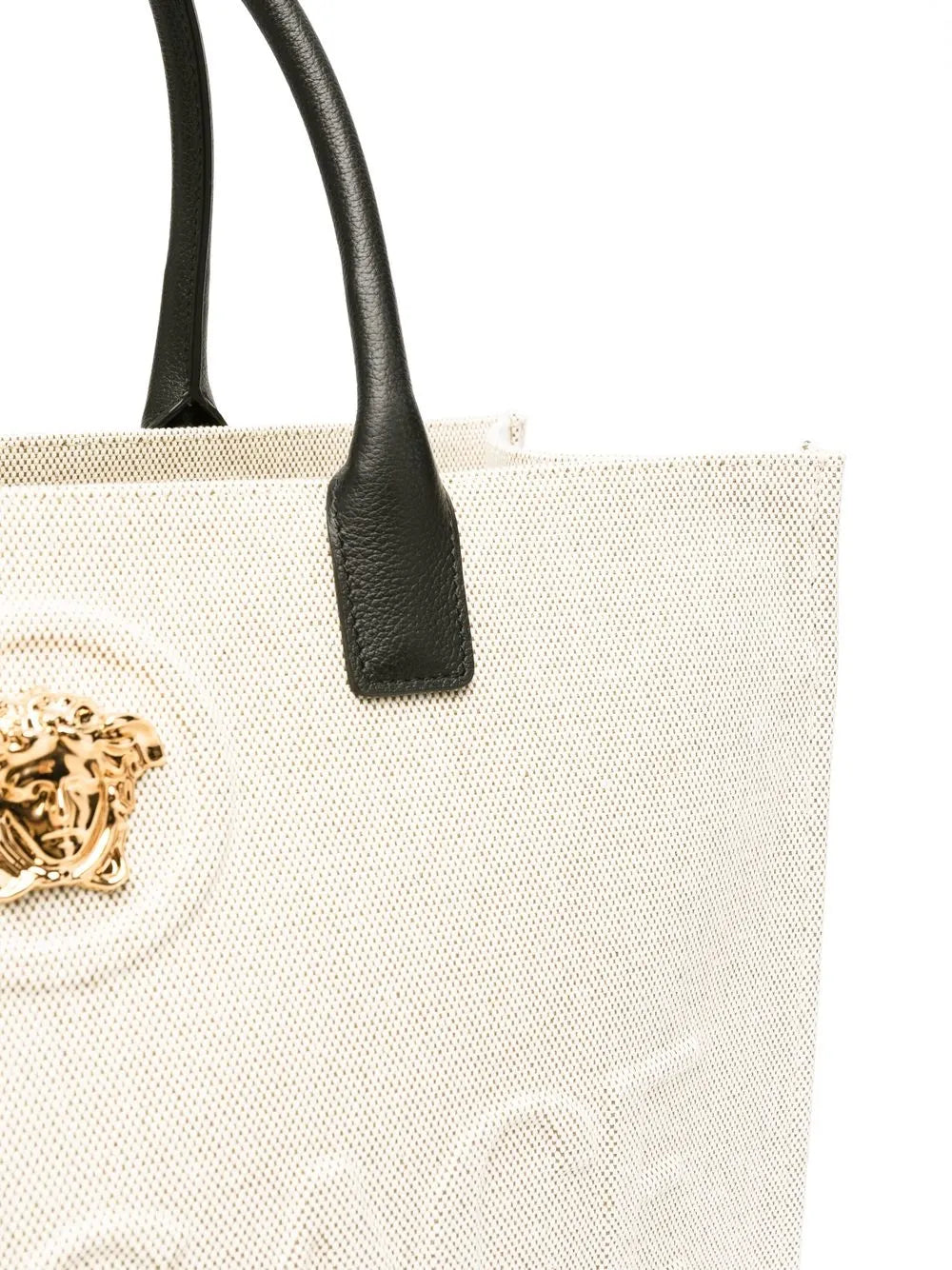 Versace Large La Medusa Canvas Tote Bag