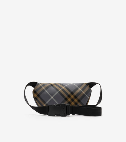 Small Check Belt Bag in Wave blue