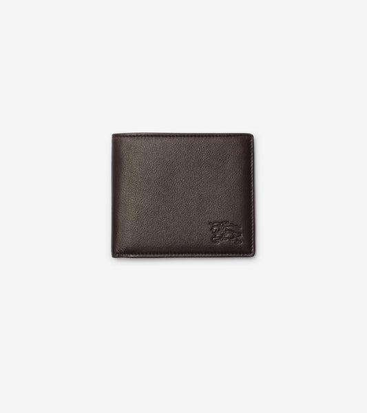 Pop Check Bifold Wallet in Sand beige
