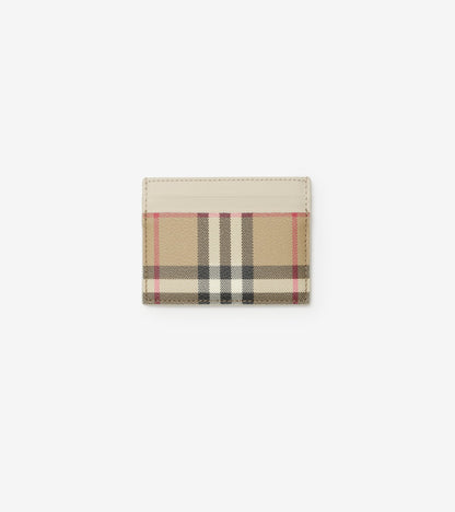 Check Card Case in Archive beige/ruby red