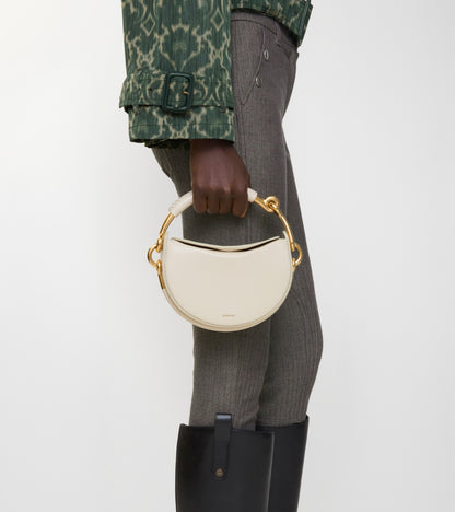 Bridle Clutch in Soap beige