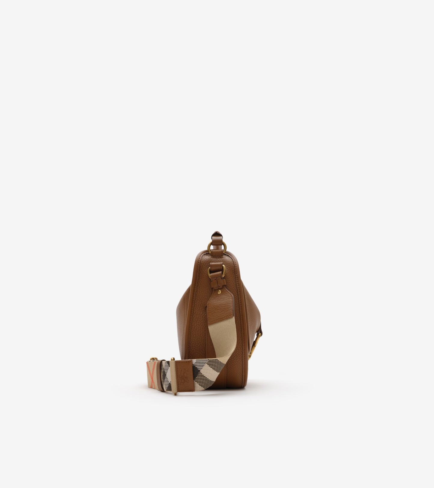 Small B Clip Messenger Bag in Hazel brown