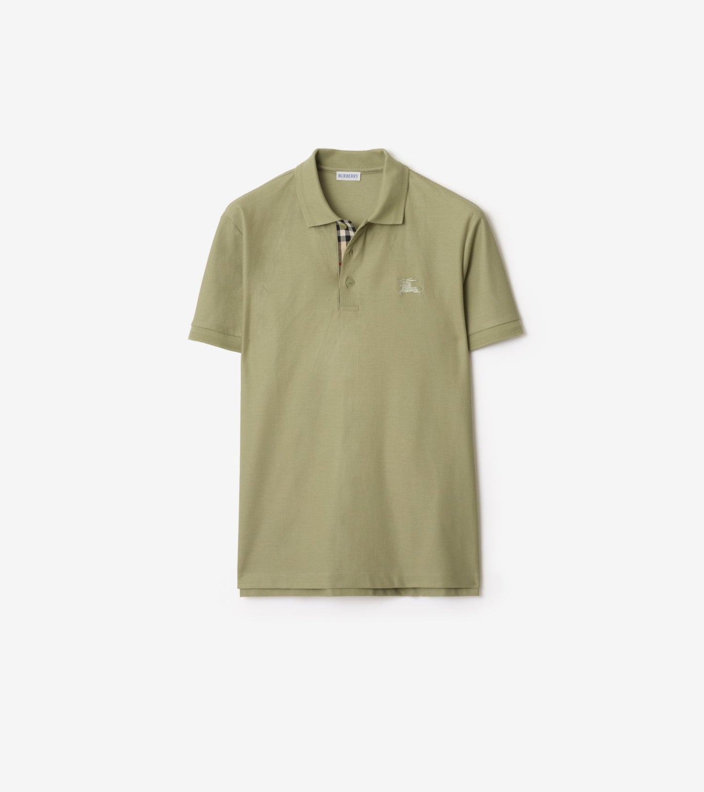 Cotton Polo Shirt in Atom blue