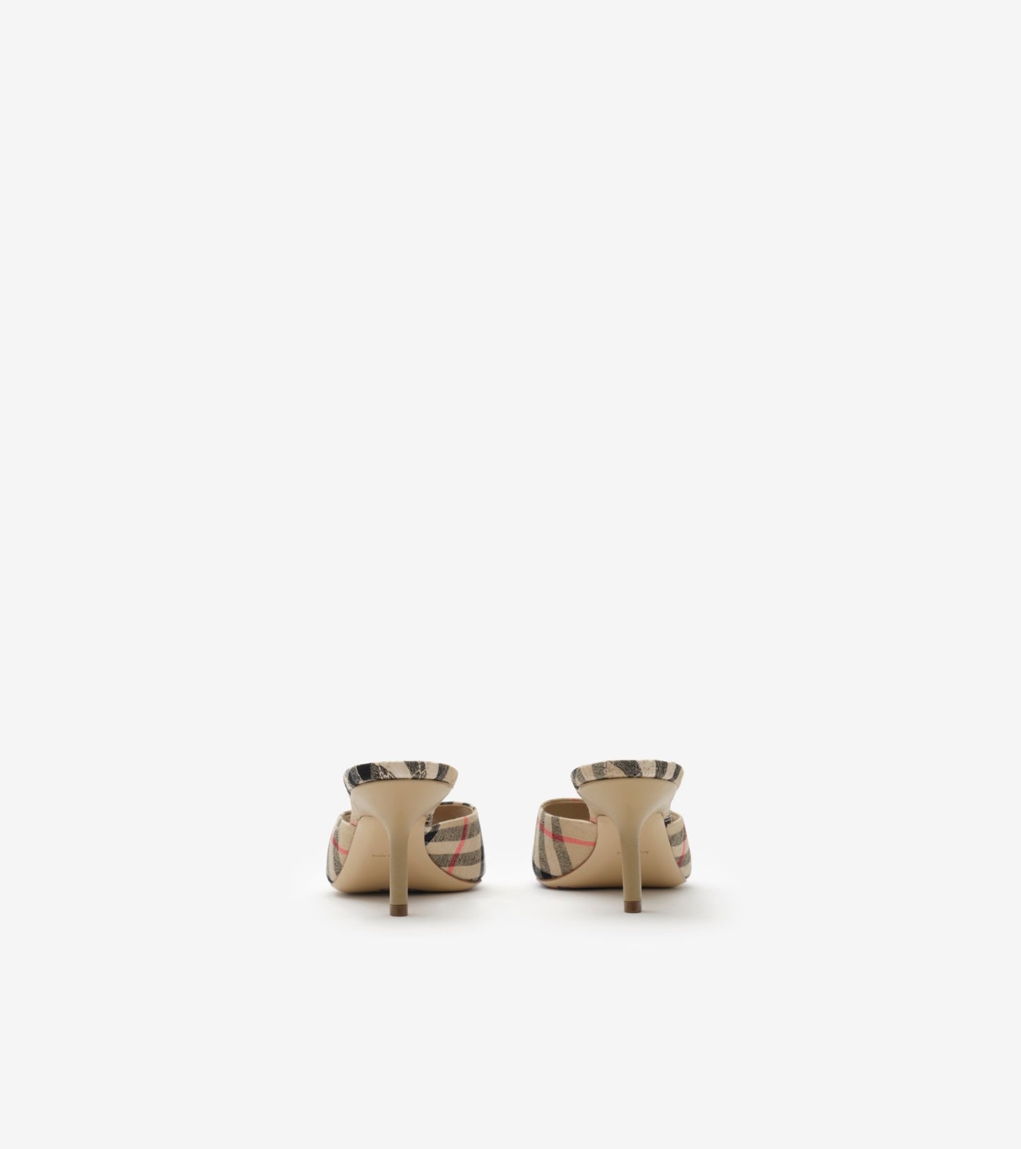 Check Mews Low Sandals in Sand beige