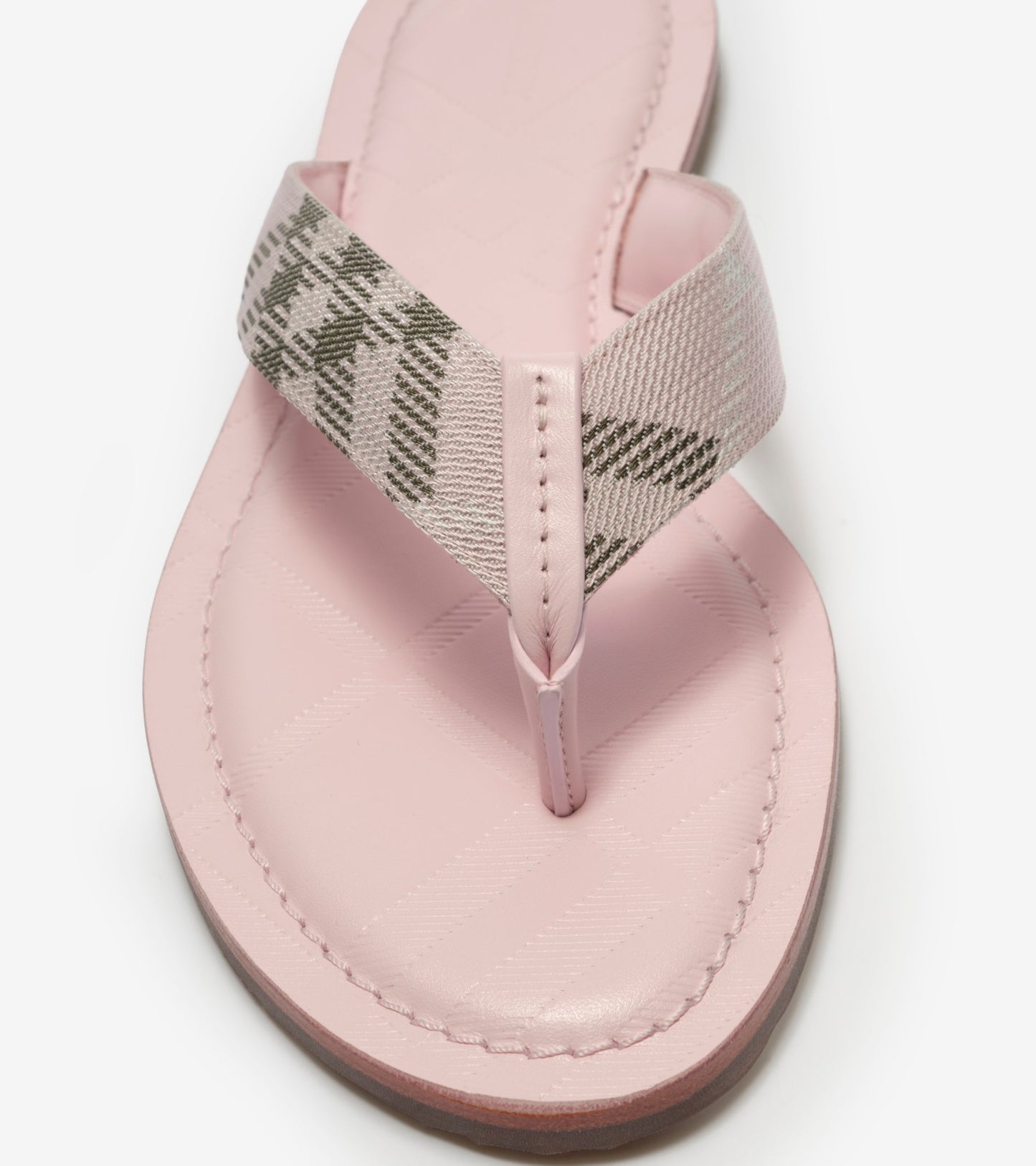 Check Pavilion Sandals in Mallow pink