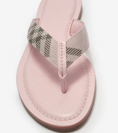 Check Pavilion Sandals in Mallow pink