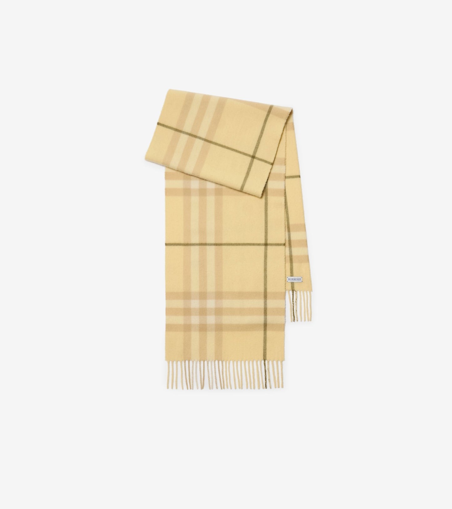 Check Cashmere Scarf in Bow pink