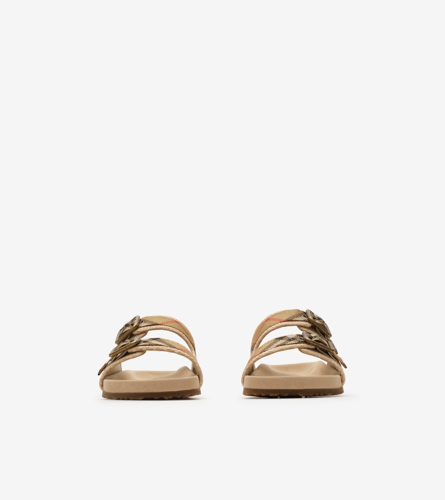 Raffia-effect Urchin Sandals in Reed beige
