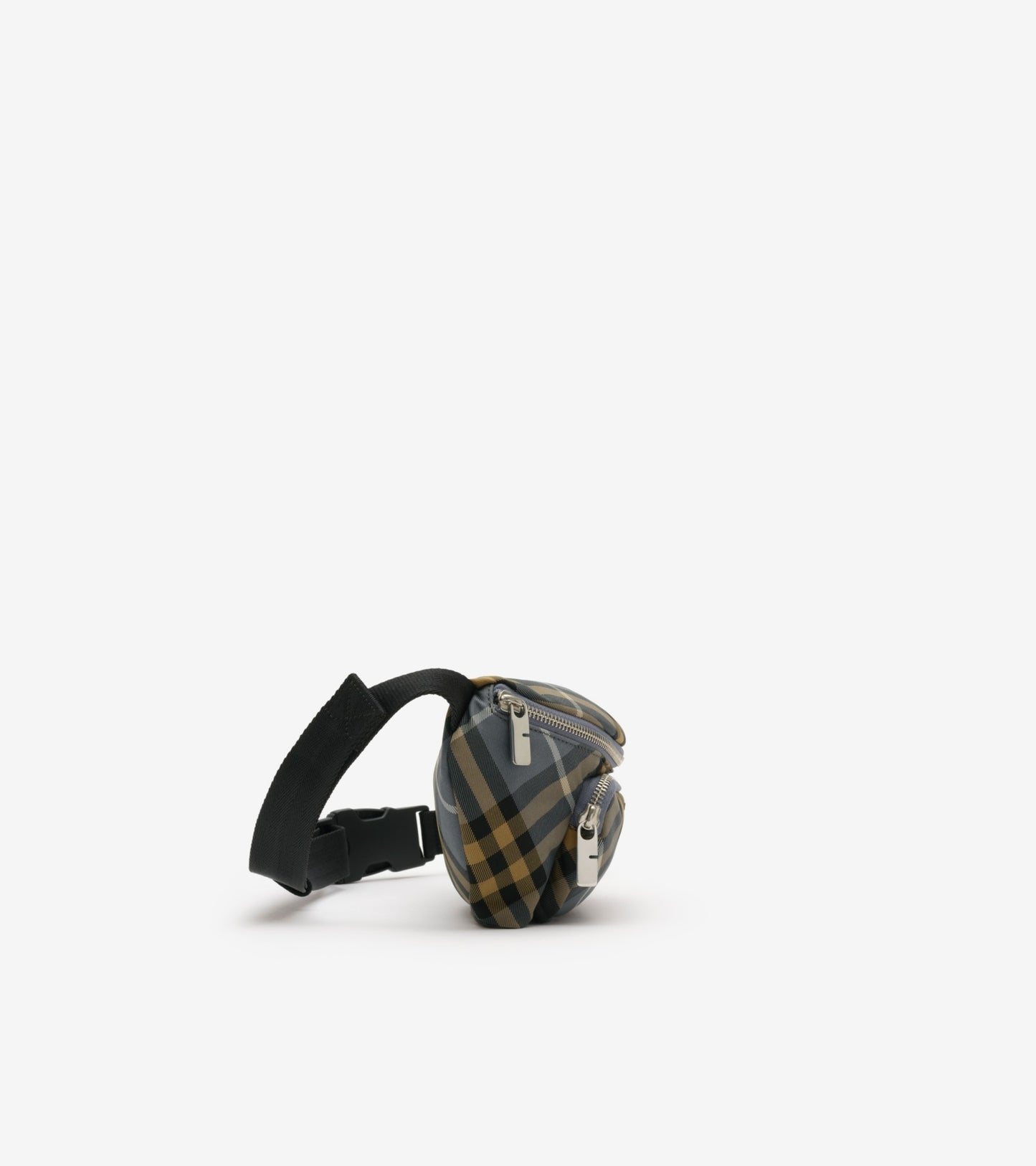 Small Check Belt Bag in Wave blue