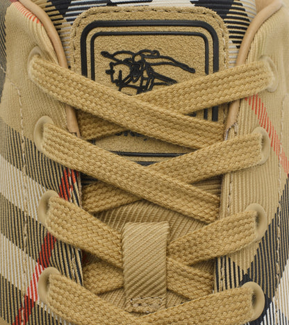 Check Set Sneakers in Sand beige