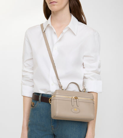 Bloomsbury Vanity Bag in Mushroom beige/mallow pink