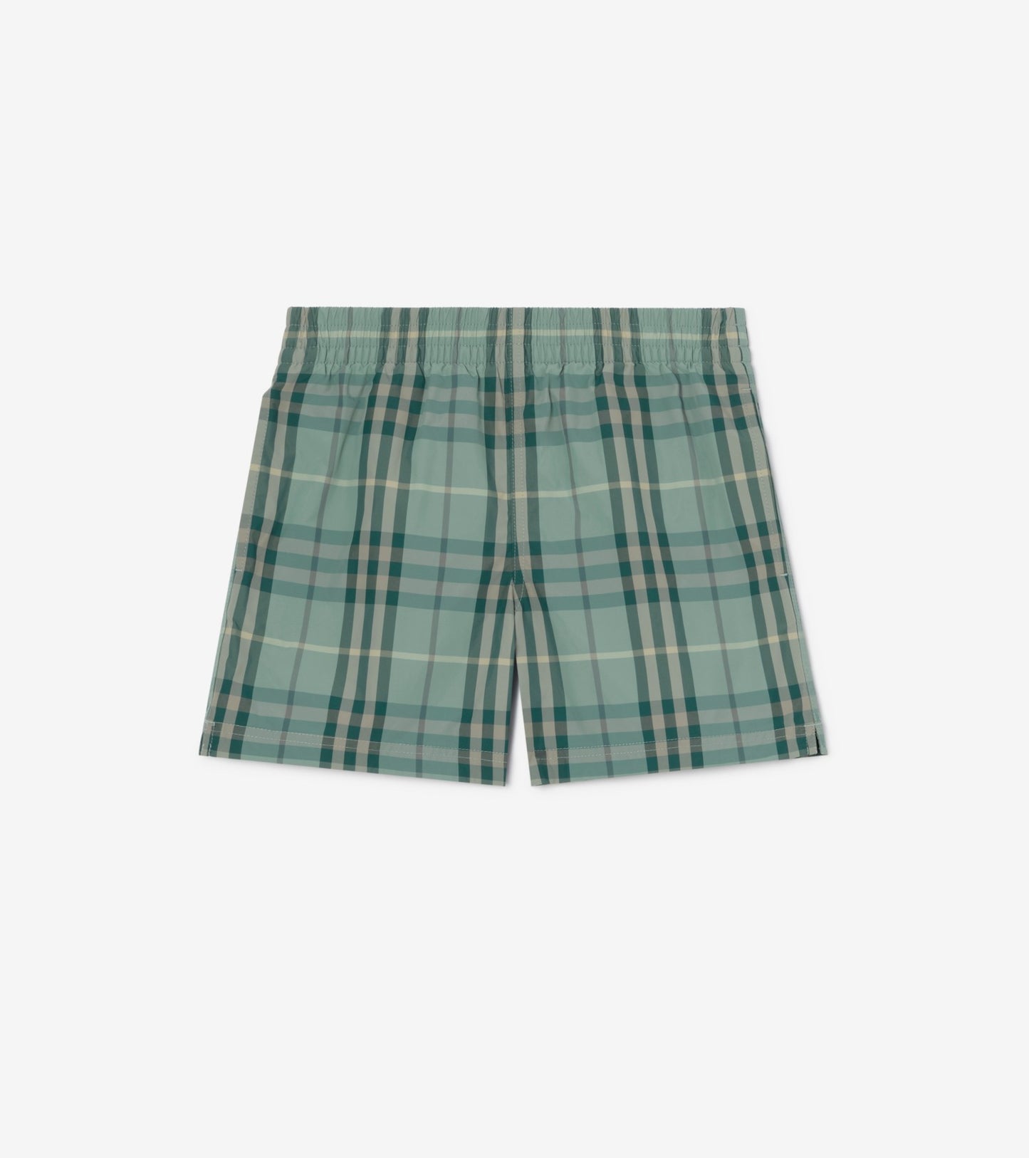 Check Swim Shorts in Sand beige