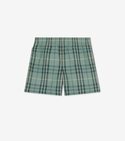 Check Swim Shorts in Sand beige