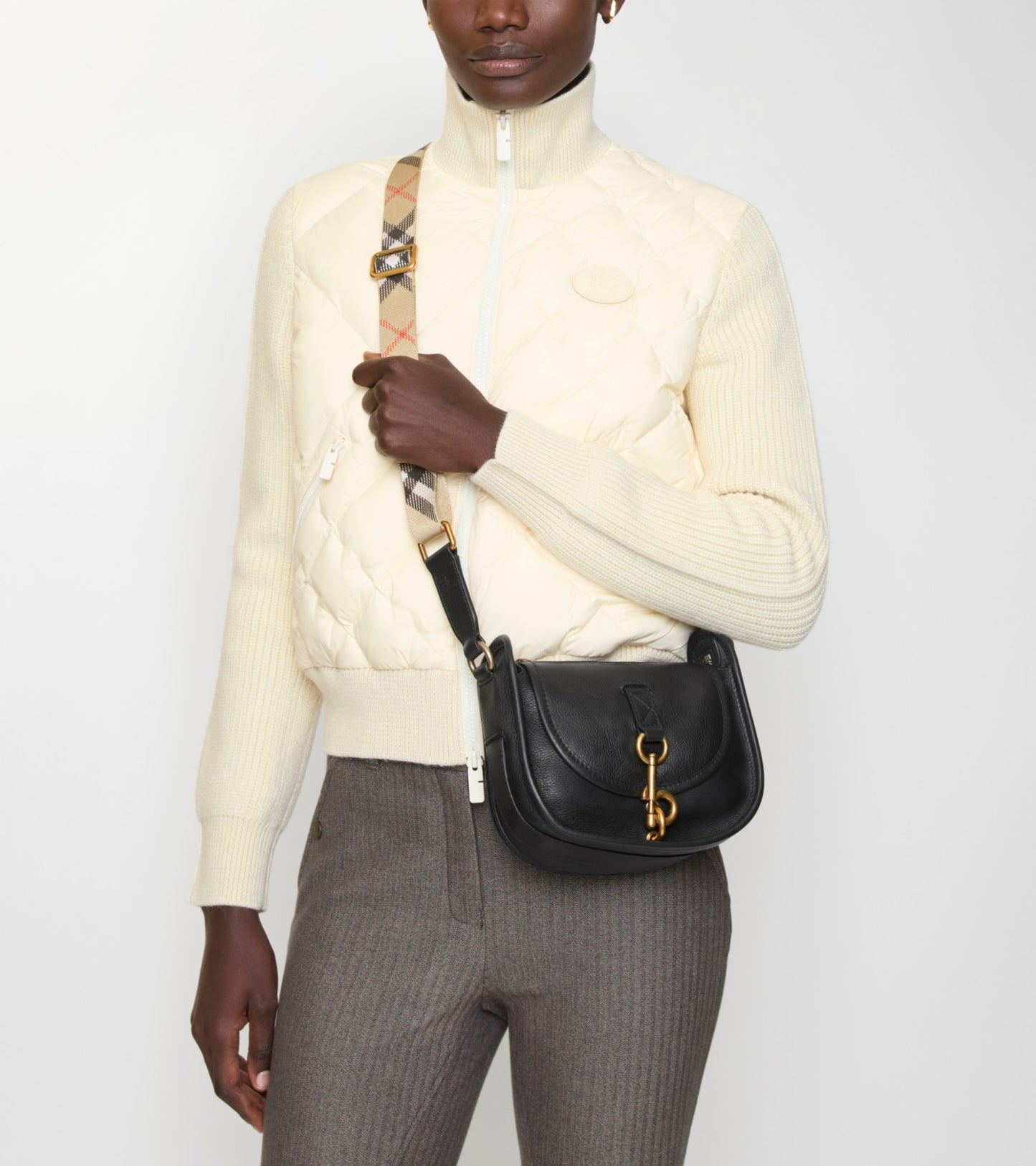Mini B Clip Messenger Bag in Black