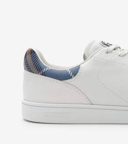 Leather Set Sneakers in Porcelain white/wave blue